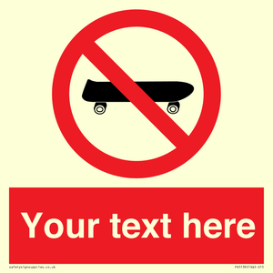PV5139: Custom No Skateboarding Sign