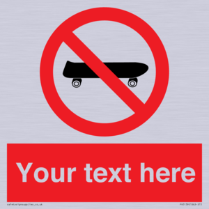 PV5139: Custom No Skateboarding Sign