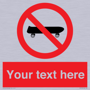 PV5139: Custom No Skateboarding Sign