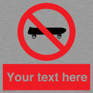 PV5139: Custom No Skateboarding Sign