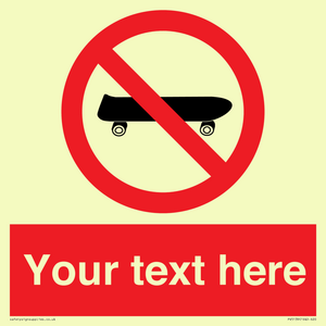 PV5139: Custom No Skateboarding Sign
