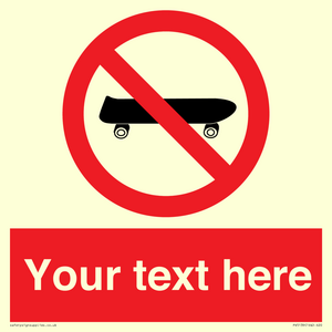 PV5139: Custom No Skateboarding Sign