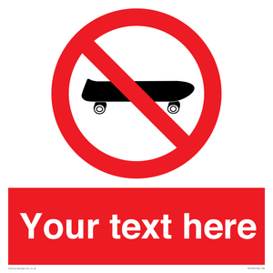 PV5139: Custom No Skateboarding Sign