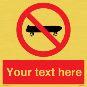 PV5139: Custom No Skateboarding Sign