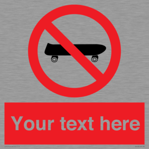 PV5139: Custom No Skateboarding Sign