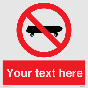 PV5139: Custom No Skateboarding Sign