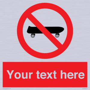 PV5139: Custom No Skateboarding Sign