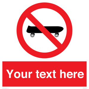 PV5139: Custom No Skateboarding Sign
