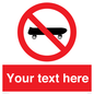 PV5139: Custom No Skateboarding Sign