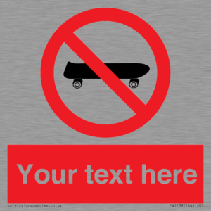 PV5139: Custom No Skateboarding Sign