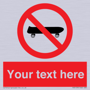 PV5139: Custom No Skateboarding Sign
