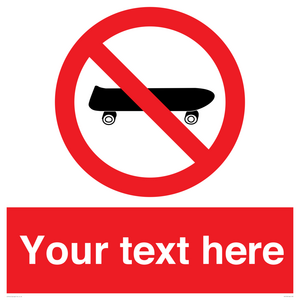 PV5139: Custom No Skateboarding Sign