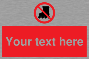 PV5140: Custom No Rollerblading Sign