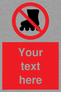 PV5140: Custom No Rollerblading Sign