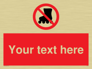 PV5140: Custom No Rollerblading Sign