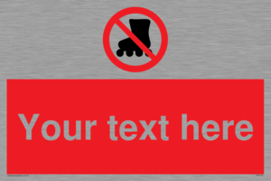 PV5140: Custom No Rollerblading Sign