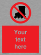 PV5140: Custom No Rollerblading Sign