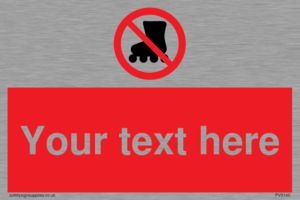 PV5140: Custom No Rollerblading Sign
