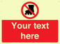 PV5140: Custom No Rollerblading Sign