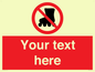 PV5140: Custom No Rollerblading Sign