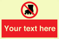 PV5140: Custom No Rollerblading Sign