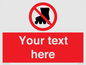 PV5140: Custom No Rollerblading Sign