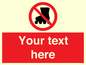 PV5140: Custom No Rollerblading Sign