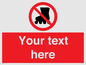 PV5140: Custom No Rollerblading Sign