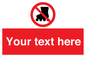 PV5140: Custom No Rollerblading Sign