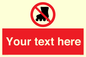 PV5140: Custom No Rollerblading Sign