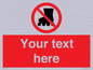 PV5140: Custom No Rollerblading Sign