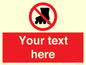 PV5140: Custom No Rollerblading Sign
