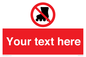 PV5140: Custom No Rollerblading Sign
