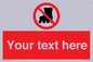 PV5140: Custom No Rollerblading Sign