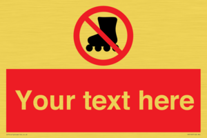 PV5140: Custom No Rollerblading Sign