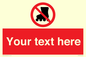 PV5140: Custom No Rollerblading Sign