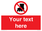 PV5140: Custom No Rollerblading Sign