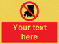 PV5140: Custom No Rollerblading Sign
