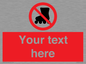PV5140: Custom No Rollerblading Sign