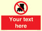 PV5140: Custom No Rollerblading Sign