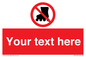 PV5140: Custom No Rollerblading Sign