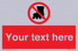 PV5140: Custom No Rollerblading Sign