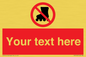 PV5140: Custom No Rollerblading Sign