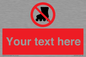 PV5140: Custom No Rollerblading Sign