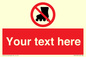 PV5140: Custom No Rollerblading Sign