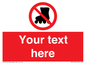 PV5140: Custom No Rollerblading Sign