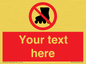 PV5140: Custom No Rollerblading Sign