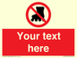 PV5140: Custom No Rollerblading Sign