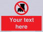 PV5140: Custom No Rollerblading Sign