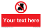 PV5140: Custom No Rollerblading Sign